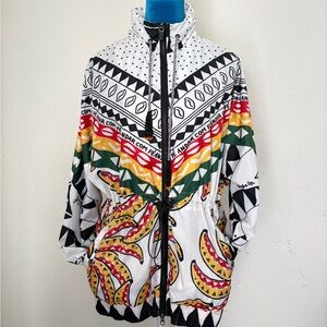 Colorful Geometric Patterned Jacket